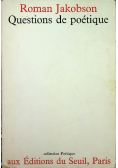 Questions de poetique