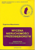 Wycena nieruchomości i przedsiębiorstw