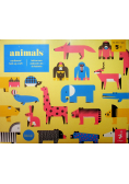 CARDBOARD ANIMALS Tekturowa zabawka do składania Nowa