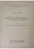 Derywacja rzeczowników w dialektach laskich, cz. II