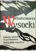 Włodzimierz Wysocki ballady i pieśni nuty