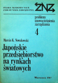 Japońskie przedsiębiorstwo na rynkach światowych
