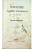 Powstanie narodu Polskiego 1830 - 1831 tom 2 1863 r.