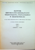 Słownik historyczno geograficzny województwa poznańskiego w średniowieczu część I zeszyt 4