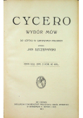 Cycero wybór mów 1913 r.