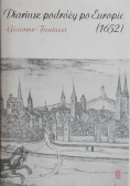 Diariusz podróży po Europie 1652