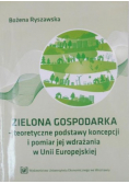 Zielona Gospodarka teoretyczne podstawy koncepcji