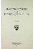 Harvard studies in classical philology vol 85