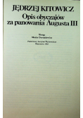 Opis obyczajów za panowania Augusta III
