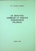 De servitiis communi et minutis episcoporum Poloniae