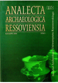 Analecta Archeologica ressovensia