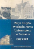 Zarys dziejów wydziału Prawa Uniwersytetu w Poznaniu