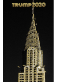 Trump-2020 iconic Chrysler Building Sir Michael writing Drawing Journal.