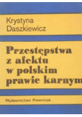Przestępstwa z afektu w polskim prawie karnym