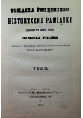 Tomasza Święckiego historyczne pamiątki znamienitych rodzin i osób dawnej Polski Tom II, Reprint 1859 r.