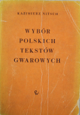 Wybór Polskich tekstów gwarowych