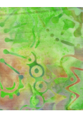 Green Jungle Batik Composition Notebook - Large Ruled Notebook - 8x10 Lined Notebook (Softcover Journal / Notebook / Diary)