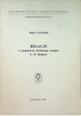 Relacje w perspektywie absolutnego monizmu F H Bradleya
