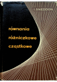 Równania różniczkowe cząstkowe