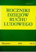 Roczniki dziejów ruchu ludowego  nr 32