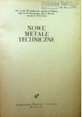 Nowe metale techniczne
