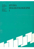 Studia Dialektologiczne tom I