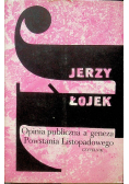 Opinia publiczna a geneza Powstania Listopadowego