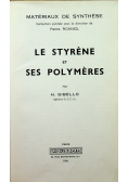 Le styrene et ses polymeres