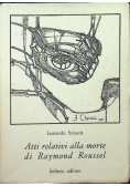 Atti Relativi alla morte di Raymond Roussel