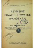 Rzymskie prawo prywatne tom 1 1920 r.