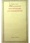 Theologische sprachtheorie und hermeneutik