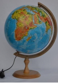 Globus fizyczny podświetlany 32 cm