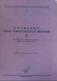 Problemy nauk pomocniczych historii II