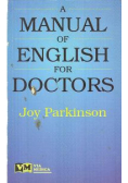 A manual of english for doctors
