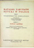 Katalog zabytków sztuki w Polsce tom V Zeszyt 7
