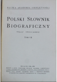 Polski słownik biograficzny Tom VII Reprint