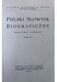 Polski Słownik Biograficzny Tom XIV Reprint