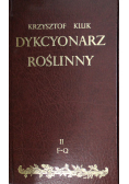 Dykcyonarz roślinny tom II reprint z 1808 r