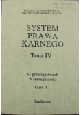 System prawa karnego tom IV