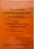 Demokracje zachodnioeuropejskie Analiza porównawcza