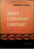 Zarys Literatury Greckiej Tom II
