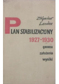 Plan stabilizacyjny 1927 1930