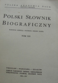 Polski słownik biograficzny tom XII reprint