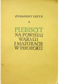 Plebiscyt na Powiślu Warmii i Mazurach  w 1920 roku