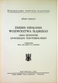Zakres działania Województwa Śląskiego jako jednostki samorządu terytorialnego 1939 r.