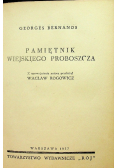 Pamiętnik Wiejskiego Proboszcza 1937 r.