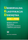 Uniwersalna Klasyfikacja Dziesiętna UDC - PO58