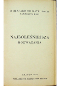 Najboleśniejsza Rozważania 1936r