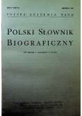 Polski słownik biograficzny tom XXXIV zeszyt 100 do 103