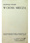 W cieniu miecza 1911 r